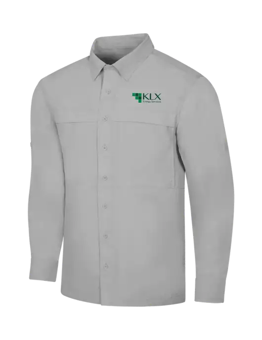 Light Grey Long Sleeve UV Daybreak Shirt w/KLX Logo