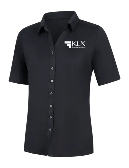 Womens Black City Stretch Top w/KLX Logo