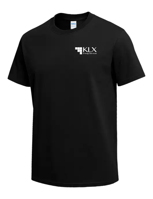 Black Heavyweight 6.1 oz T-Shirt w/KLX Logo
