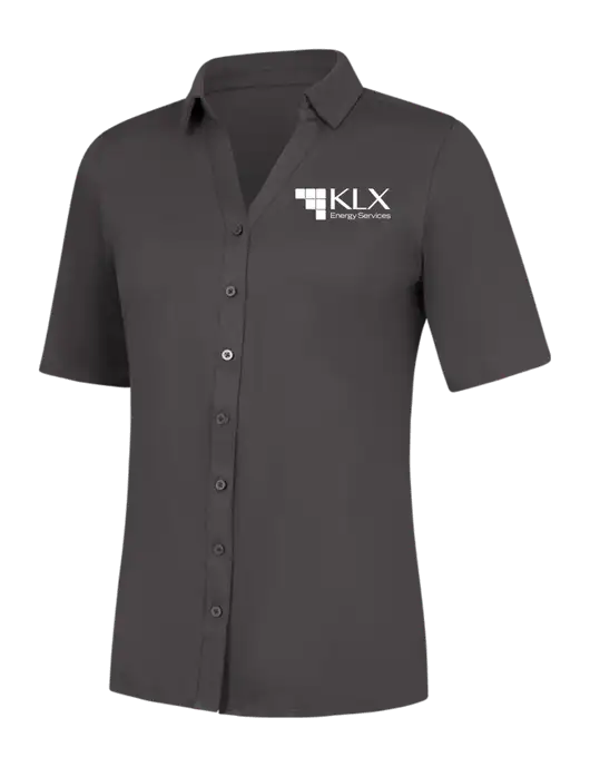 Womens Dark Grey City Stretch Top w/KLX Logo