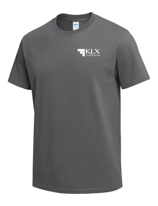 Medium Grey Heavyweight 6.1 oz T-Shirt w/KLX Logo