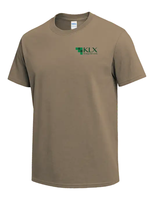 Dark Tan Heavyweight 6.1 oz T-Shirt w/KLX Logo