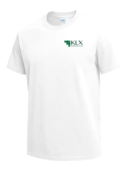 White Heavyweight 6.1 oz T-Shirt w/KLX Logo