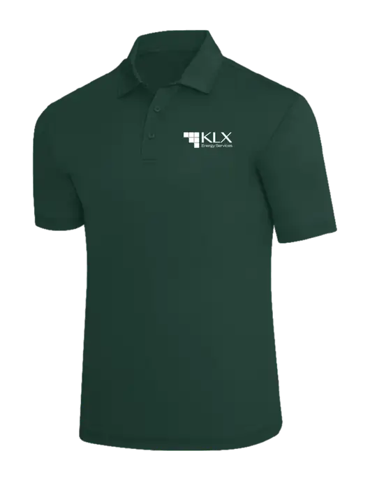 Dark Green Silk Touch Polo w/KLX Logo