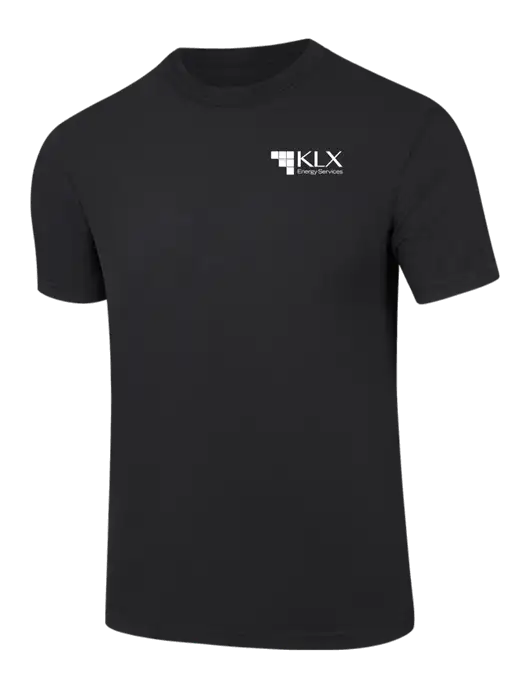 Comfort Colors 6.1 oz Black Heavyweight Ring Spun T-Shirt w/KLX Logo