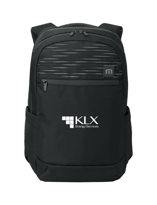 TravisMathew Black Approach Backpack w/KLX Logo