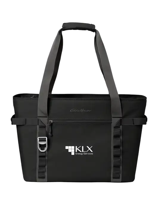 Eddie Bauer Black/Medium Grey Max Cool Tote Cooler  w/KLX Logo