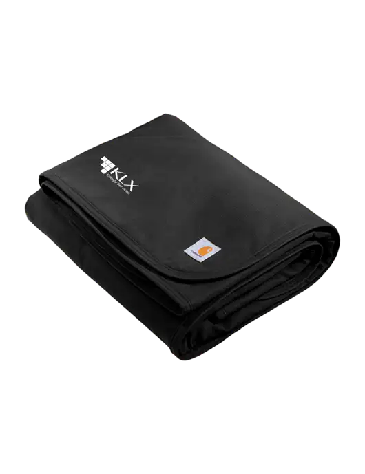 Carhartt Black Firm Duck Sherpa-Lined Blanket w/KLX Logo