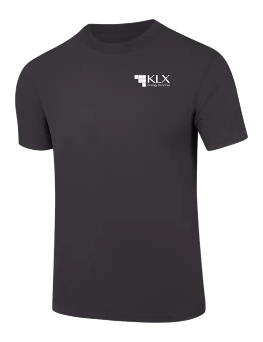 Comfort Colors 6.1 oz Dark Grey Heavyweight Ring Spun T-Shirt w/KLX Logo