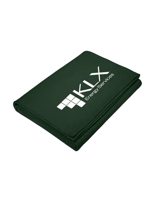 Core Dark Green Fleece Sweatshirt Blanket w/KLX Logo