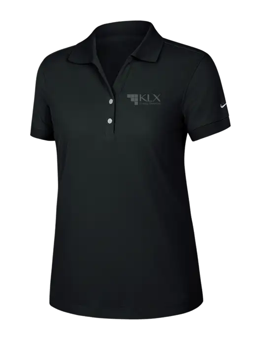 Nike Womens Dri-FIT Classic Black Polo w/KLX Logo