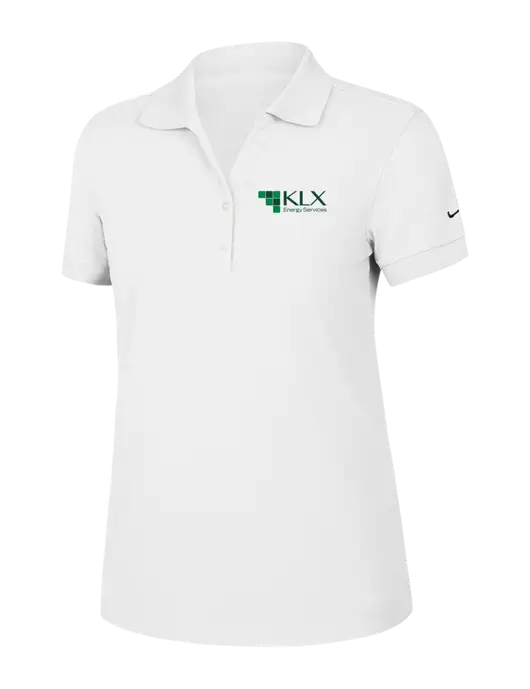 Nike Womens Dri-FIT Classic White Polo w/KLX Logo