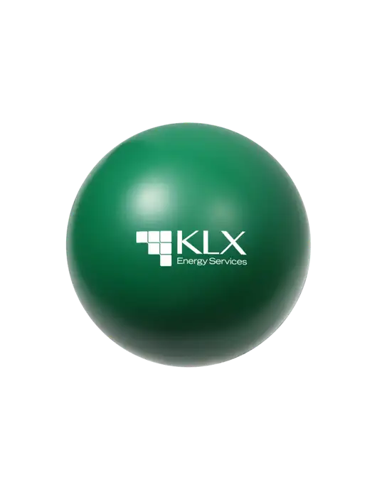 Medium Dark Green Stress Reliever Ball w/KLX Logo