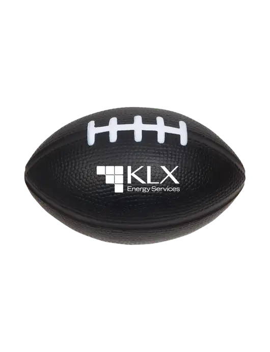 Black Stress Reliever Football w/KLX Logo