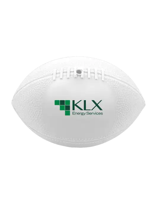 7” Durable White Vinyl Football w/KLX Logo