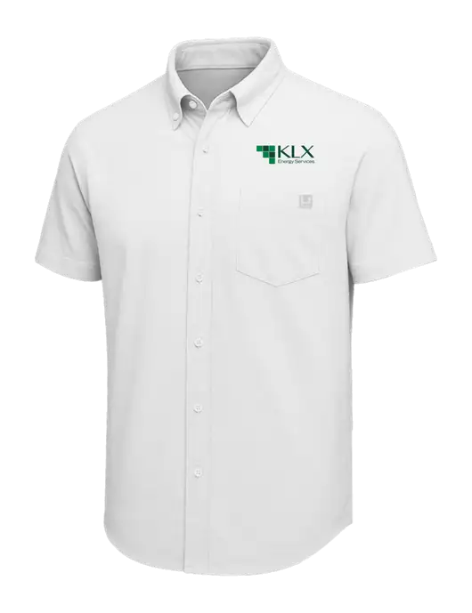 HUK White Kona Solid Shirt w/KLX Logo