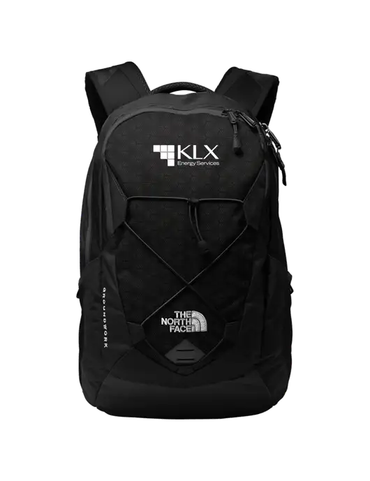 The North Face Black Groundwork Backpack w/KLX Logo