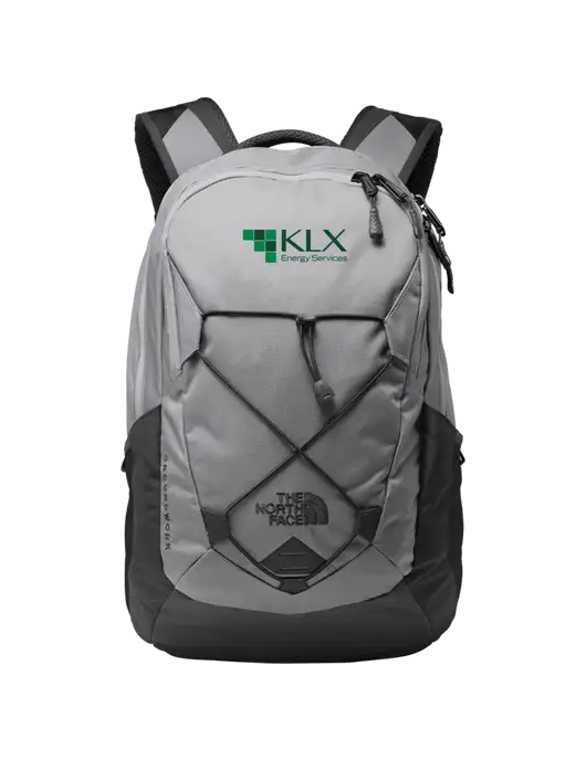 The North Face Light Grey/ Dark Grey Groundwork Backpack w/KLX Logo