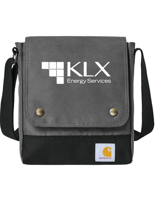 Carhartt Medium Grey Crossbody Snap Bag w/KLX Logo