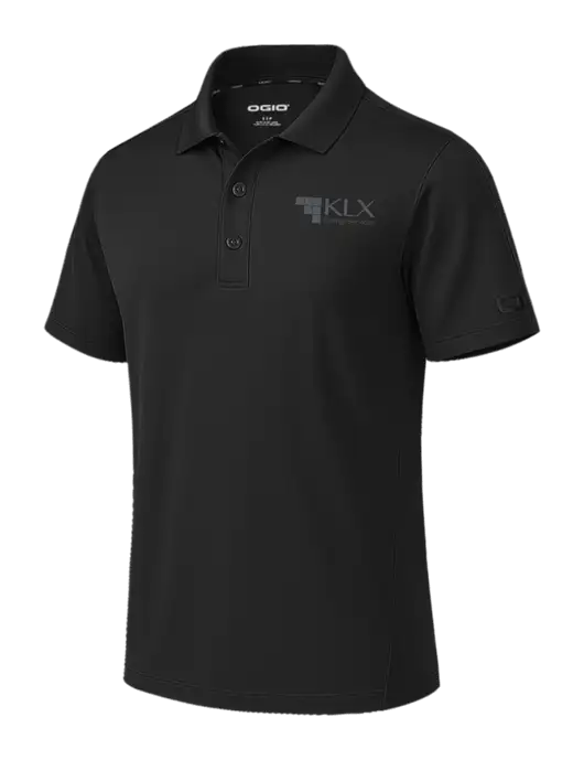OGIO Envision Black Polo w/KLX Logo