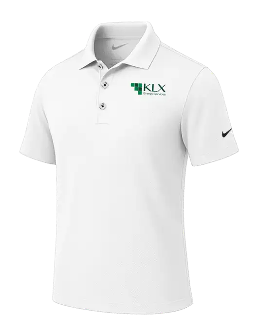 Nike White Tech Basic Dri-FIT Polo
 w/KLX Logo