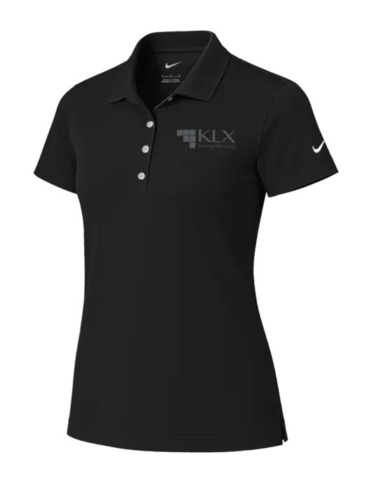 Nike Womens Black Tech Basic Dri-FIT Polo
 w/KLX Logo