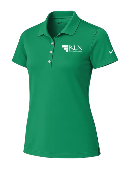 Nike Womens Kelly Green Tech Basic Dri-FIT Polo
 w/KLX Logo