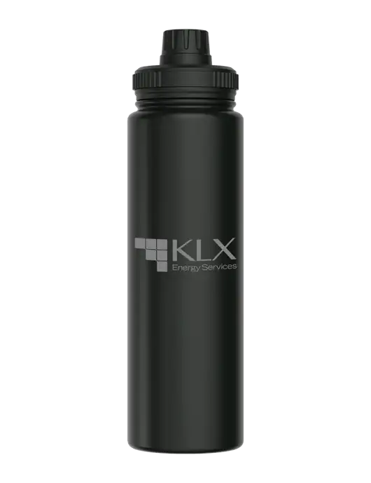 Liquid Life Black Sport Bottle w/KLX Logo