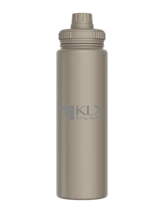 Liquid Life Grey Sport Bottle w/KLX Logo