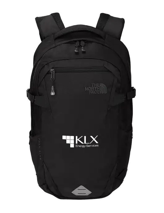 North Face Fall Line Black Heather Backpack w/KLX Logo