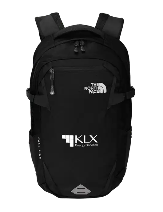 North Face Fall Line Black Backpack w/KLX Logo
