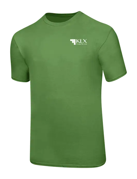 Ring Spun Light Olive 4.5 oz T-Shirt w/KLX Logo