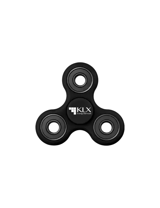 Black Fidget Spinner w/KLX Logo