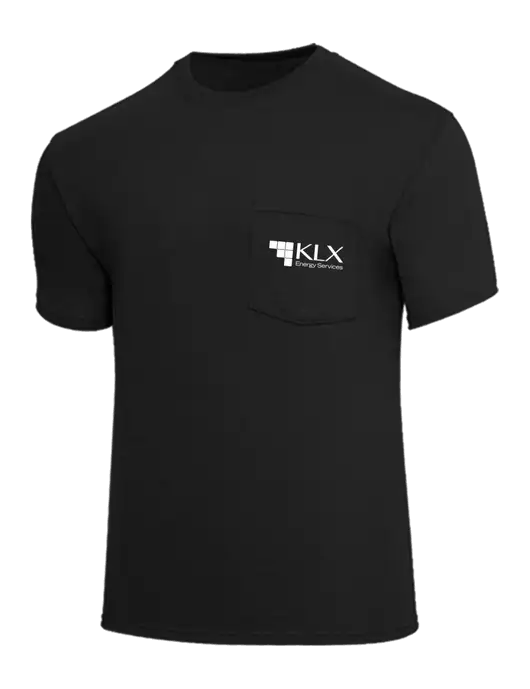 Core Blend Black Pocket T-Shirt w/KLX Logo