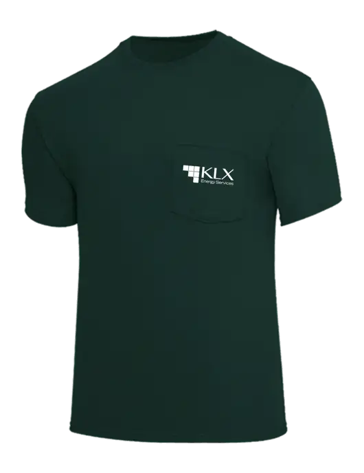 Core Blend Dark Green Pocket T-Shirt w/KLX Logo