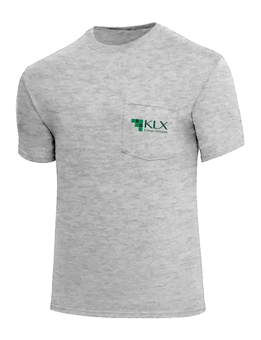 Core Blend Light Grey Heather Pocket T-Shirt w/KLX Logo