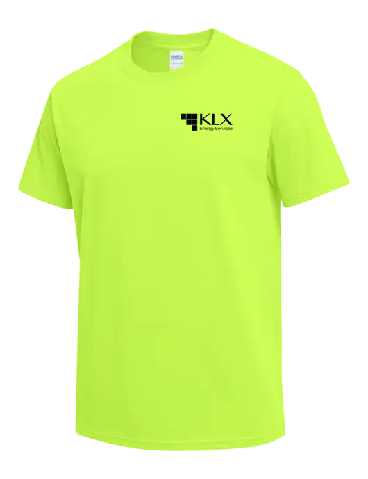 Safety Green Heavyweight 6.1 oz T-Shirt w/KLX Logo