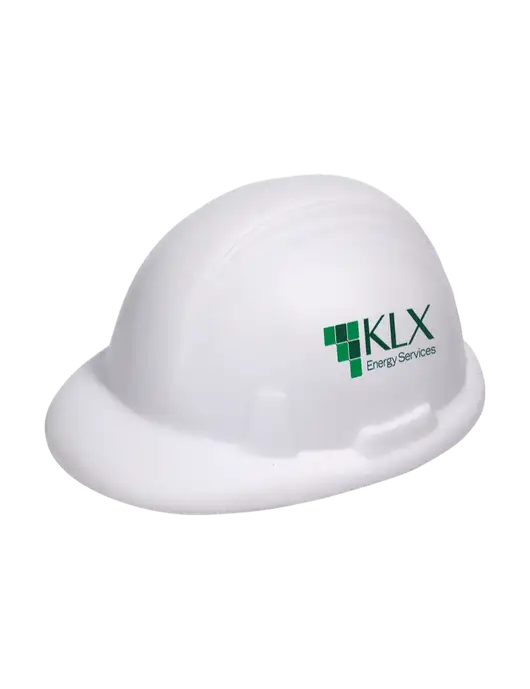 White Hard Hat Stress Reliever w/KLX Logo