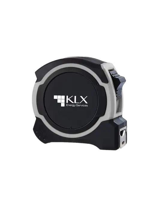 Light Grey and Black Pro Tape Measure, 25'
 w/KLX Logo