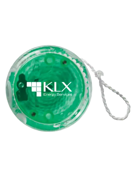 Green Light Up Yo-Yo w/KLX Logo